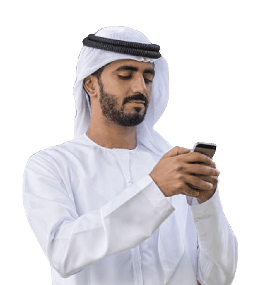 Person using NOW app